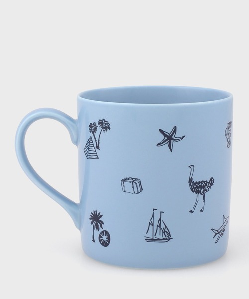 Paul Smith(ポールスミス)の「“Travel Print” マグカップ【160980 60A】(グラス/マグカップ/タンブラー・メンズ・ライトブルー・FREE)」の3枚目の写真