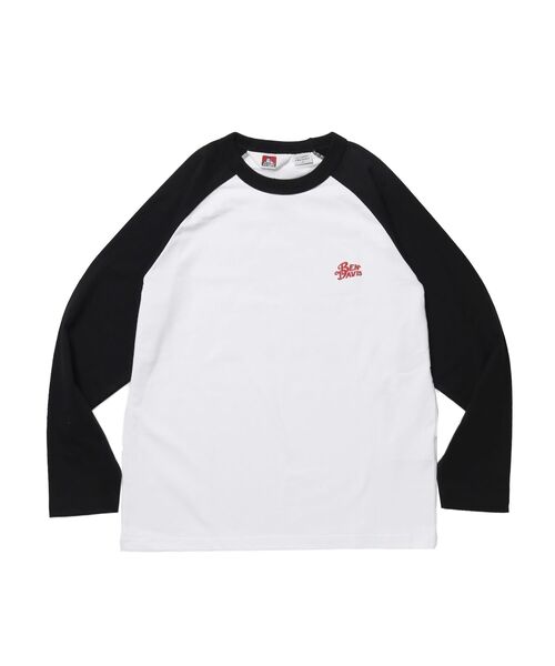 BEN DAVIS（ベンデイビス）の「【BEN DAVIS（ベンデイビス）】RIDERS RAGLAN L/S TEE / ロンT クルーネック ラグラン 七分丈 長袖 レギュラーシルエット プリント（Tシャツ/カットソー・メンズ・ブラック/ネイビー・MEDIUM/LARGE/X-LARGE）」の3枚目の写真