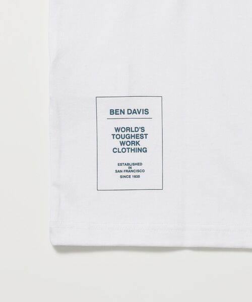 BEN DAVIS（ベンデイビス）の「【BEN DAVIS（ベンデイビス）】RIDERS RAGLAN L/S TEE / ロンT クルーネック ラグラン 七分丈 長袖 レギュラーシルエット プリント（Tシャツ/カットソー・メンズ・ブラック/ネイビー・MEDIUM/LARGE/X-LARGE）」の7枚目の写真