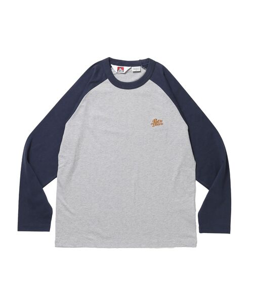 BEN DAVIS（ベンデイビス）の「【BEN DAVIS（ベンデイビス）】RIDERS RAGLAN L/S TEE / ロンT クルーネック ラグラン 七分丈 長袖 レギュラーシルエット プリント（Tシャツ/カットソー・メンズ・ブラック/ネイビー・MEDIUM/LARGE/X-LARGE）」の8枚目の写真