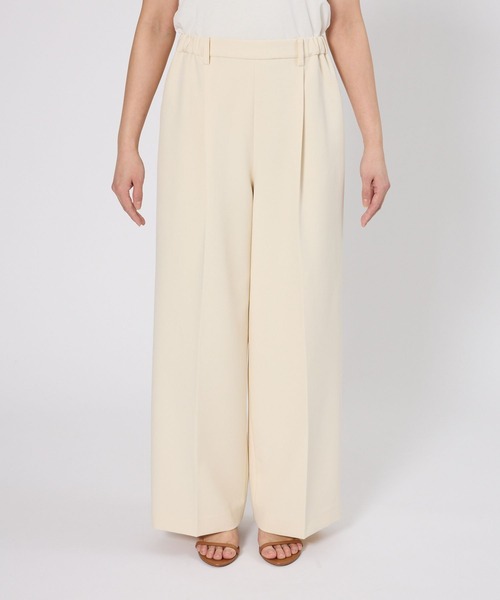 BARNYARDSTORM（バンヤードストーム）の「BARNYARDSTORM / 二重織ワイドパンツ / マシンウォッシャブル（その他パンツ・レディース・ライトグレー/オフホワイト/キャメル・M/S）」の13枚目の写真