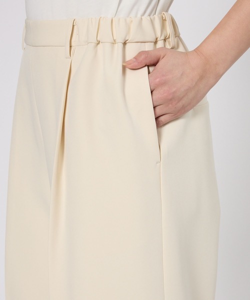 BARNYARDSTORM（バンヤードストーム）の「BARNYARDSTORM / 二重織ワイドパンツ / マシンウォッシャブル（その他パンツ・レディース・ライトグレー/オフホワイト/キャメル・M/S）」の18枚目の写真