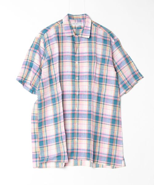 INDIVIDUALIZED SHIRTS（インディビジュアライズドシャツ）の「【SE1】【INDIVIDUALIZED SHIRTS/インディビジュアライズドシャツ】 CUSTUM CAMPCOLLARCHECK SS SHIRT（シャツ/ブラウス・メンズ・Yellow/PINK/ライトイエロー・L）」の3枚目の写真