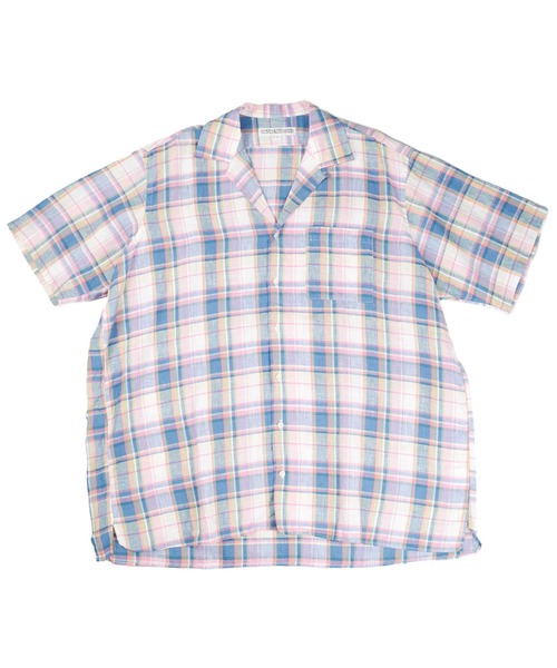 INDIVIDUALIZED SHIRTS（インディビジュアライズドシャツ）の「【SE1】【INDIVIDUALIZED SHIRTS/インディビジュアライズドシャツ】 CUSTUM CAMPCOLLARCHECK SS SHIRT（シャツ/ブラウス・メンズ・Yellow/PINK/ライトイエロー・L/M）」の3枚目の写真