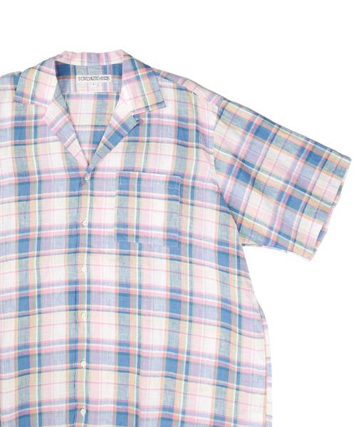 INDIVIDUALIZED SHIRTS（インディビジュアライズドシャツ）の「【SE1】【INDIVIDUALIZED SHIRTS/インディビジュアライズドシャツ】 CUSTUM CAMPCOLLARCHECK SS SHIRT（シャツ/ブラウス・メンズ・Yellow/PINK/ライトイエロー・L/M）」の4枚目の写真