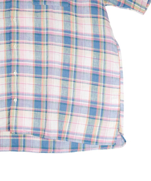 INDIVIDUALIZED SHIRTS（インディビジュアライズドシャツ）の「【SE1】【INDIVIDUALIZED SHIRTS/インディビジュアライズドシャツ】 CUSTUM CAMPCOLLARCHECK SS SHIRT（シャツ/ブラウス・メンズ・Yellow/PINK/ライトイエロー・L/M）」の5枚目の写真
