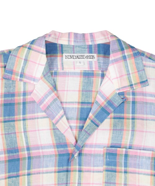 INDIVIDUALIZED SHIRTS（インディビジュアライズドシャツ）の「【SE1】【INDIVIDUALIZED SHIRTS/インディビジュアライズドシャツ】 CUSTUM CAMPCOLLARCHECK SS SHIRT（シャツ/ブラウス・メンズ・Yellow/PINK/ライトイエロー・L/M）」の6枚目の写真