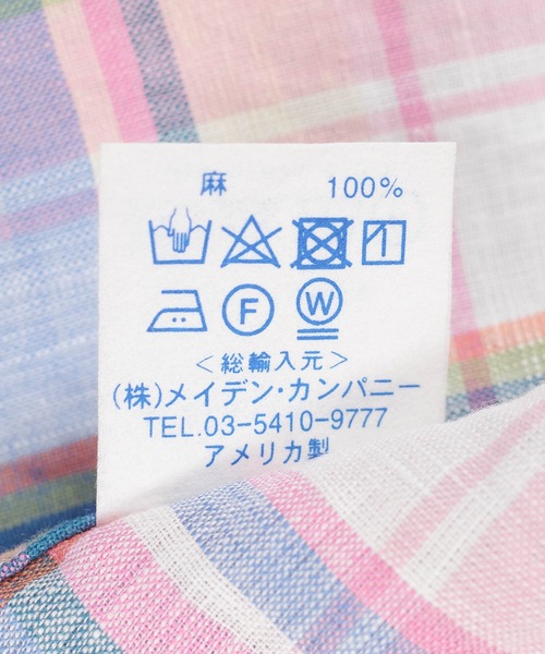 INDIVIDUALIZED SHIRTS（インディビジュアライズドシャツ）の「【SE1】【INDIVIDUALIZED SHIRTS/インディビジュアライズドシャツ】 CUSTUM CAMPCOLLARCHECK SS SHIRT（シャツ/ブラウス・メンズ・Yellow/PINK/ライトイエロー・L/M）」の11枚目の写真
