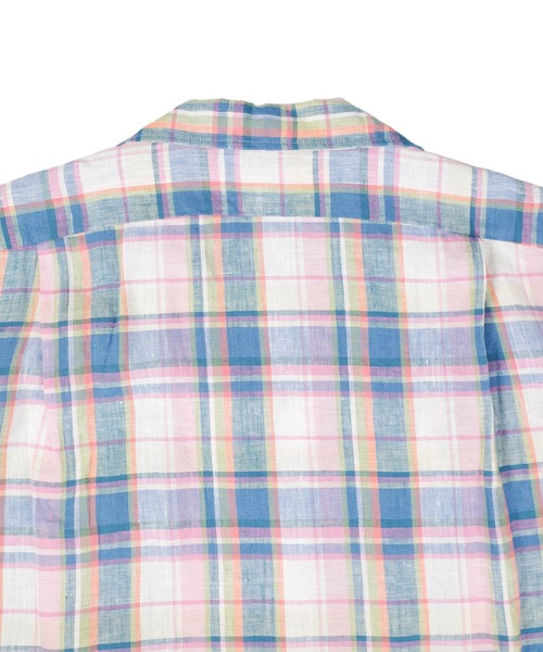 INDIVIDUALIZED SHIRTS（インディビジュアライズドシャツ）の「【SE1】【INDIVIDUALIZED SHIRTS/インディビジュアライズドシャツ】 CUSTUM CAMPCOLLARCHECK SS SHIRT（シャツ/ブラウス・メンズ・Yellow/PINK/ライトイエロー・L/M）」の13枚目の写真