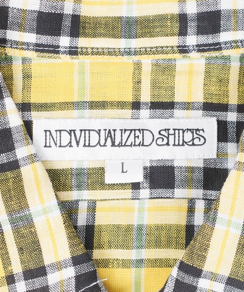 INDIVIDUALIZED SHIRTS（インディビジュアライズドシャツ）の「【SE1】【INDIVIDUALIZED SHIRTS/インディビジュアライズドシャツ】 CUSTUM CAMPCOLLARCHECK SS SHIRT（シャツ/ブラウス・メンズ・Yellow/PINK/ライトイエロー・L/M）」の17枚目の写真