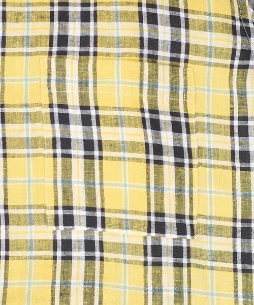 INDIVIDUALIZED SHIRTS（インディビジュアライズドシャツ）の「【SE1】【INDIVIDUALIZED SHIRTS/インディビジュアライズドシャツ】 CUSTUM CAMPCOLLARCHECK SS SHIRT（シャツ/ブラウス・メンズ・Yellow/PINK/ライトイエロー・L/M）」の18枚目の写真