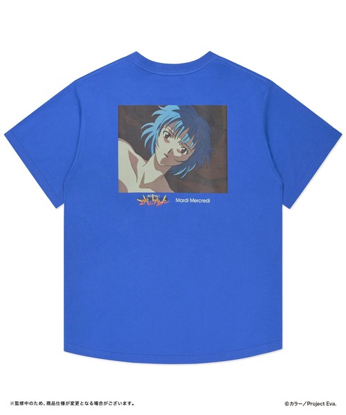 Mardi Mercredi(マルディメクルディ)の「TSHIRT FLOWERMARDI EVA REI(Tシャツ/カットソー・レディース・ブルー・FREE)」の4枚目の写真