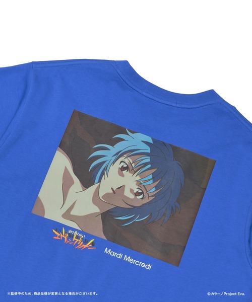 Mardi Mercredi(マルディメクルディ)の「TSHIRT FLOWERMARDI EVA REI(Tシャツ/カットソー・レディース・ブルー・FREE)」の6枚目の写真