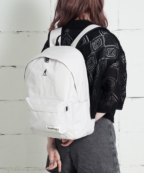 KANGOL（カンゴール）の「"06"≪KANGOL≫6ポケット/15L ボックスロゴ バックパック（バックパック/リュック・メンズ・ブラウン/ライトグレー/ブラック・ONE SIZE）」の10枚目の写真