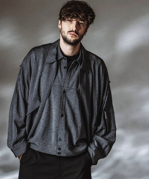 NO ID.(ノーアイディ)の「【NO ID.】Dry Crossover Shirt / ドライクロスオーバーシャツ(シャツ/ブラウス・メンズ・ホワイト/ブラック/その他23・ONE SIZE)」の4枚目の写真