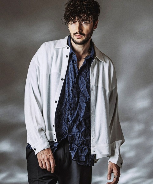 NO ID.(ノーアイディ)の「【NO ID.】Dry Crossover Shirt / ドライクロスオーバーシャツ(シャツ/ブラウス・メンズ・ホワイト/ブラック/その他23・ONE SIZE)」の16枚目の写真