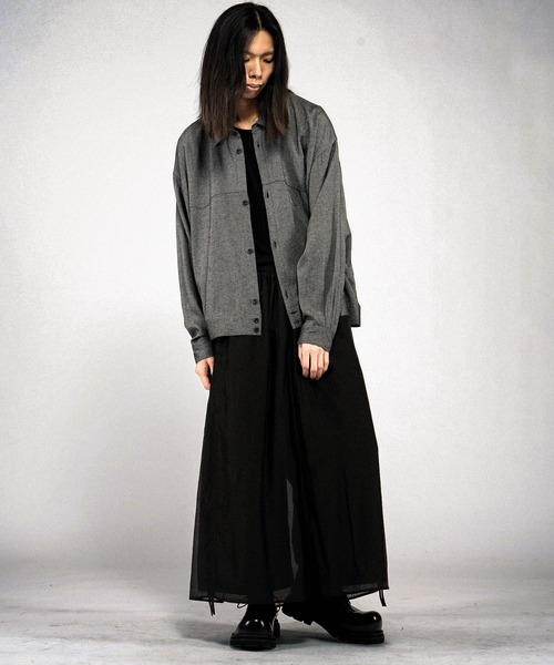 NO ID.(ノーアイディ)の「【NO ID.】Dry Crossover Shirt / ドライクロスオーバーシャツ(シャツ/ブラウス・メンズ・ホワイト/ブラック/その他23・ONE SIZE)」の6枚目の写真