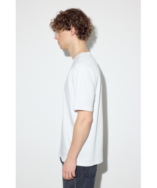 AZUL by moussy（アズールバイマウジー）の「プレミアムコットンベーシック半袖Tシャツ（Tシャツ/カットソー・メンズ・グレー/オフホワイト/ブラック・LARGE/MEDIUM/SMALL）」の9枚目の写真