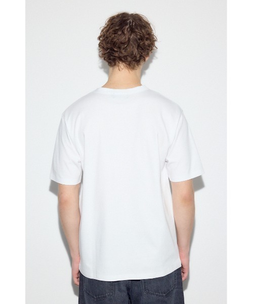 AZUL by moussy（アズールバイマウジー）の「プレミアムコットンベーシック半袖Tシャツ（Tシャツ/カットソー・メンズ・グレー/オフホワイト/ブラック・LARGE/MEDIUM/SMALL）」の10枚目の写真