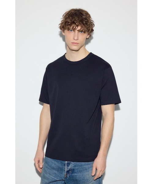 AZUL by moussy（アズールバイマウジー）の「プレミアムコットンベーシック半袖Tシャツ（Tシャツ/カットソー・メンズ・グレー/オフホワイト/ブラック・LARGE/MEDIUM/SMALL）」の15枚目の写真