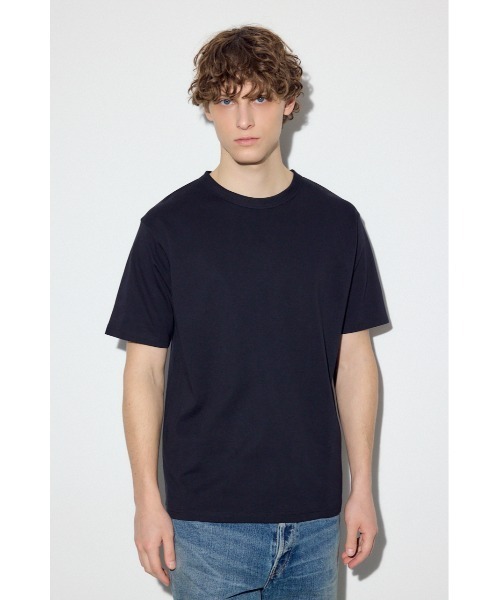 AZUL by moussy（アズールバイマウジー）の「プレミアムコットンベーシック半袖Tシャツ（Tシャツ/カットソー・メンズ・グレー/オフホワイト/ブラック・LARGE/MEDIUM/SMALL）」の16枚目の写真