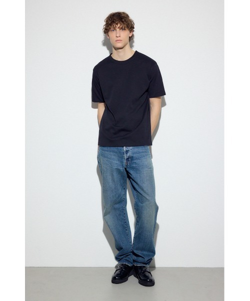 AZUL by moussy（アズールバイマウジー）の「プレミアムコットンベーシック半袖Tシャツ（Tシャツ/カットソー・メンズ・グレー/オフホワイト/ブラック・LARGE/MEDIUM/SMALL）」の17枚目の写真