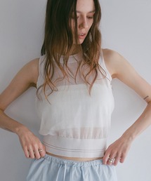 SHEER SLEEVELESS KNIT