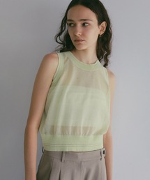 SHEER SLEEVELESS KNIT