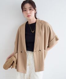 le.coeur blanc（ルクールブラン）の「タンブラーハーフスリーブテーラードジャケット（テーラードジャケット）」