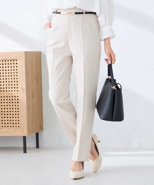 a.v.v（アーヴェヴェ）の「【洗える/UVカット】リネンライクストレッチテーパードパンツ（その他パンツ・レディース・ネイビー/グレー/ベージュ・34/40/38/42/36）」の17枚目の写真