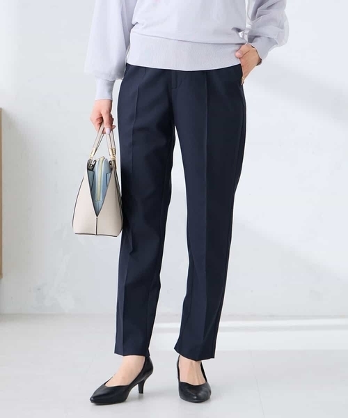 a.v.v（アーヴェヴェ）の「【洗える/UVカット】リネンライクストレッチテーパードパンツ（その他パンツ・レディース・ネイビー/グレー/ベージュ・34/40/38/42/36）」の6枚目の写真