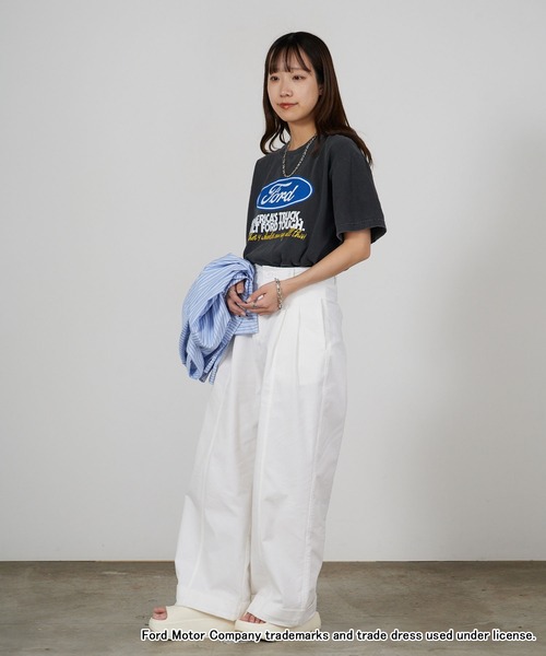 GOOD ROCK SPEED(グッドロックスピード)の「GOOD ROCK SPEED/グッドロックスピード FORD アメカジテイスト 丸胴 クルーネックTシャツ2026年 夏 夏服(Tシャツ/カットソー・メンズ・ホワイト/チャコールグレー・M/L/XL)」の19枚目の写真