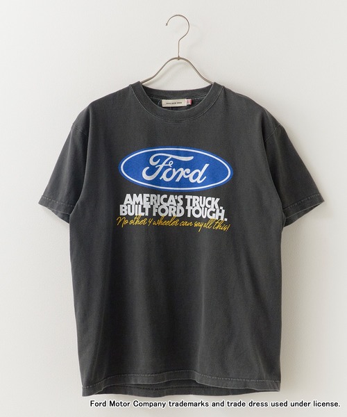 GOOD ROCK SPEED(グッドロックスピード)の「GOOD ROCK SPEED/グッドロックスピード FORD アメカジテイスト 丸胴 クルーネックTシャツ2026年 夏 夏服(Tシャツ/カットソー・メンズ・ホワイト/チャコールグレー・M/L/XL)」の13枚目の写真