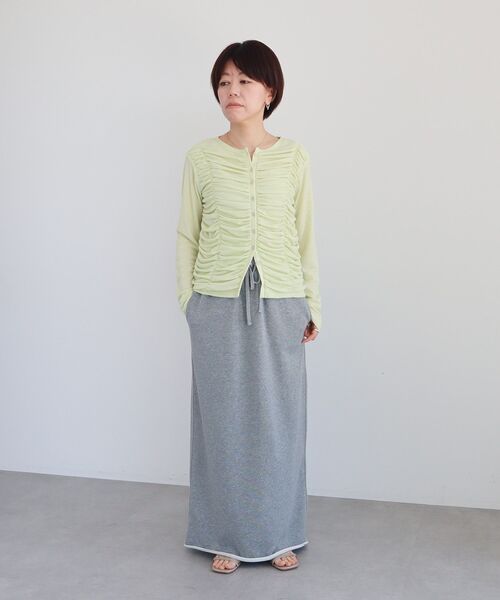 CRAFT STANDARD BOUTIQUE(クラフトスタンダードブティック)の「ダブルウエストカットソーロングスカート(スカート・レディース・ダークグレー/杢グレー・M/L)」の20枚目の写真