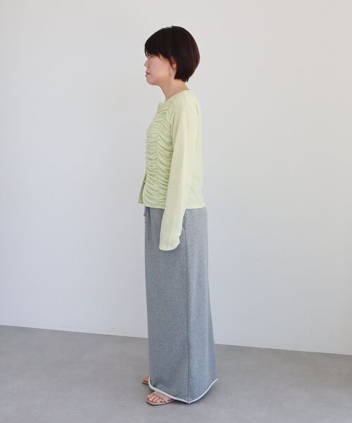 CRAFT STANDARD BOUTIQUE(クラフトスタンダードブティック)の「ダブルウエストカットソーロングスカート(スカート・レディース・ダークグレー/杢グレー・M/L)」の21枚目の写真