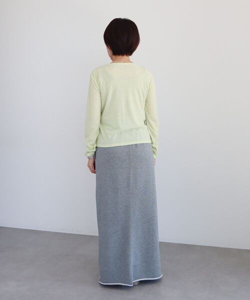 CRAFT STANDARD BOUTIQUE(クラフトスタンダードブティック)の「ダブルウエストカットソーロングスカート(スカート・レディース・ダークグレー/杢グレー・M/L)」の22枚目の写真