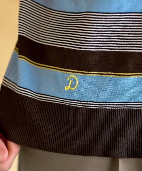 DRESSTERIOR（ドレステリア）の「【ウォッシャブル】コットンシルク マルチボーダーニット（ニット/セーター・メンズ・ネイビー系2/ブラウン系その他3・94/92/91/90）」の18枚目の写真