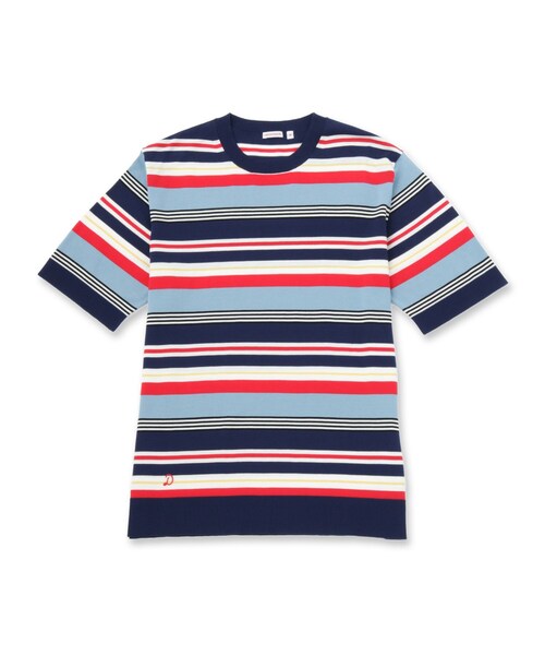DRESSTERIOR（ドレステリア）の「【ウォッシャブル】コットンシルク マルチボーダーニット（ニット/セーター・メンズ・ネイビー系2/ブラウン系その他3・94/92/91/90）」の20枚目の写真