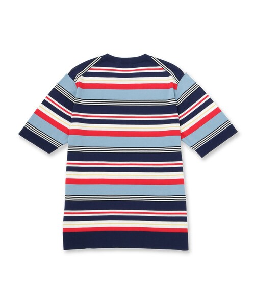 DRESSTERIOR（ドレステリア）の「【ウォッシャブル】コットンシルク マルチボーダーニット（ニット/セーター・メンズ・ネイビー系2/ブラウン系その他3・94/92/91/90）」の21枚目の写真