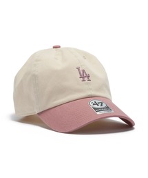 Lafayette（ラファイエット）の「フォーティーセブン【47】- クリーンナップ ロサンゼルス ドジャース キャップ【LOS ANGELES DODGERS CLEAN UP  TOW TONE base RUNNER NATURAL/MAUVE 14858280 47A B-BSRTT12GWS-NT】（キャップ）」