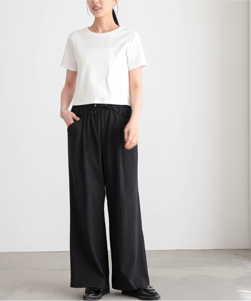 for/c（フォーシー）の「[セットアップ対応]ドライオックスウエストドロストパンツ【サスティナブル】（その他パンツ・レディース・スミクロ/アイボリー・M/L/LL/PM/TM）」の16枚目の写真