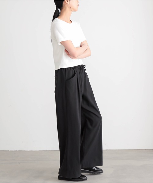 for/c（フォーシー）の「[セットアップ対応]ドライオックスウエストドロストパンツ【サスティナブル】（その他パンツ・レディース・スミクロ/アイボリー・M/L/LL/PM/TM）」の19枚目の写真