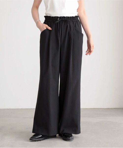 for/c（フォーシー）の「[セットアップ対応]ドライオックスウエストドロストパンツ【サスティナブル】（その他パンツ・レディース・スミクロ/アイボリー・M/L/LL/PM/TM）」の7枚目の写真