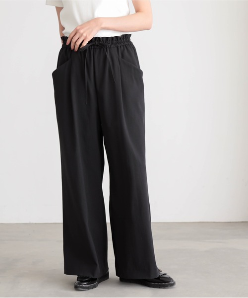 for/c（フォーシー）の「[セットアップ対応]ドライオックスウエストドロストパンツ【サスティナブル】（その他パンツ・レディース・スミクロ/アイボリー・M/L/LL/PM/TM）」の8枚目の写真