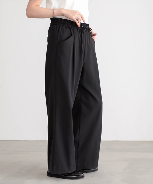 for/c（フォーシー）の「[セットアップ対応]ドライオックスウエストドロストパンツ【サスティナブル】（その他パンツ・レディース・スミクロ/アイボリー・M/L/LL/PM/TM）」の11枚目の写真