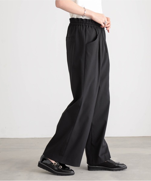 for/c（フォーシー）の「[セットアップ対応]ドライオックスウエストドロストパンツ【サスティナブル】（その他パンツ・レディース・スミクロ/アイボリー・M/L/LL/PM/TM）」の12枚目の写真