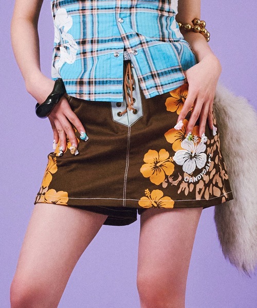 GALFY(ガルフィー)の「【GALFY/ガルフィー】ロコギャルスカンツ☆彡(その他パンツ・レディース・ブラウン系その他/ピンク/ブラウン・S/M)」の2枚目の写真