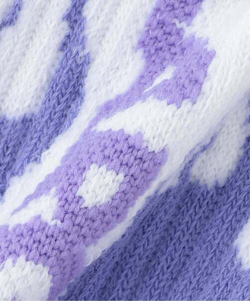 XLARGE KIDS(エクストララージキッズ)の「ファイヤーパターン クルーソックス(ソックス/靴下・キッズ・パープル/ブラック・17-19cm/15-17cm/13-15cm/19-21cm)」の5枚目の写真