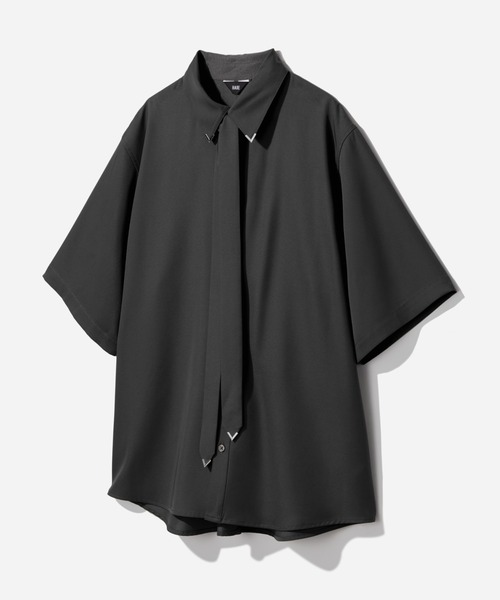 HARE（ハレ）の「【SET UP対応】シルバーパーツボウタイシャツ(HARE)（シャツ/ブラウス・メンズ・オレンジ/ホワイト/ブラック・FREE）」の3枚目の写真