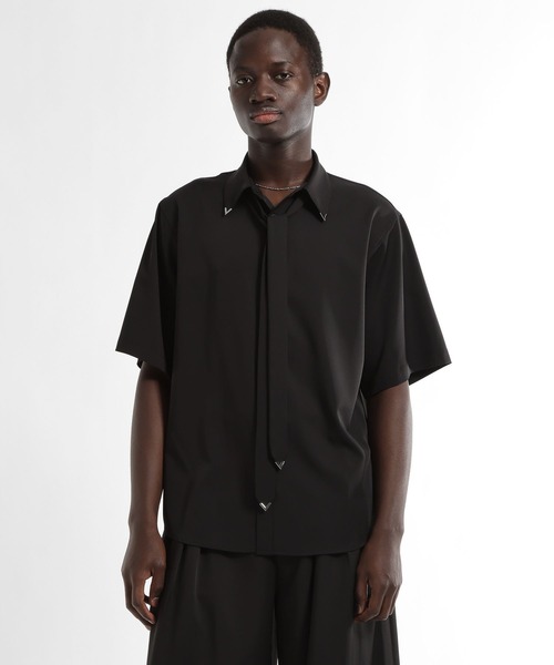 HARE（ハレ）の「【SET UP対応】シルバーパーツボウタイシャツ(HARE)（シャツ/ブラウス・メンズ・オレンジ/ホワイト/ブラック・FREE）」の15枚目の写真